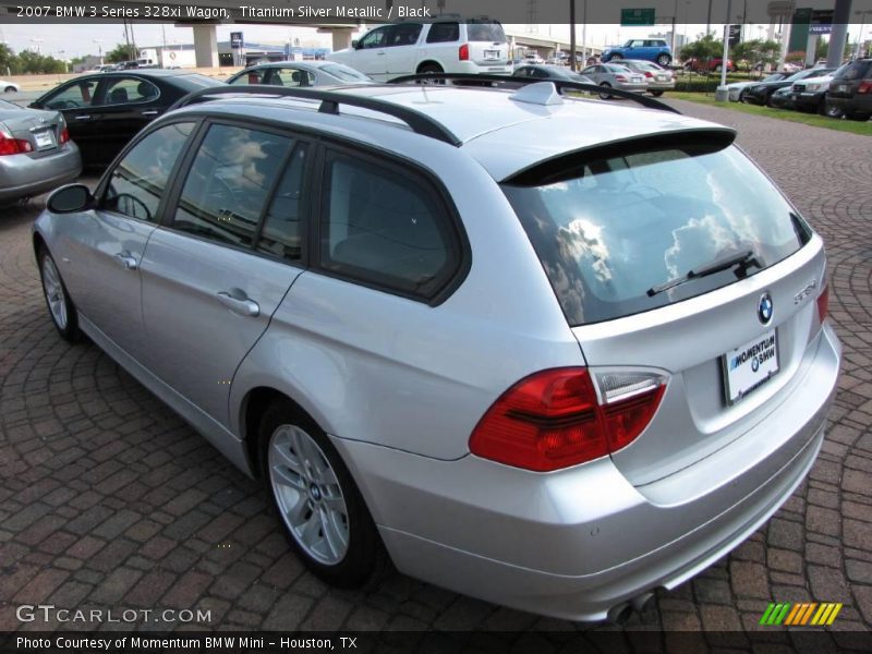 Titanium Silver Metallic / Black 2007 BMW 3 Series 328xi Wagon