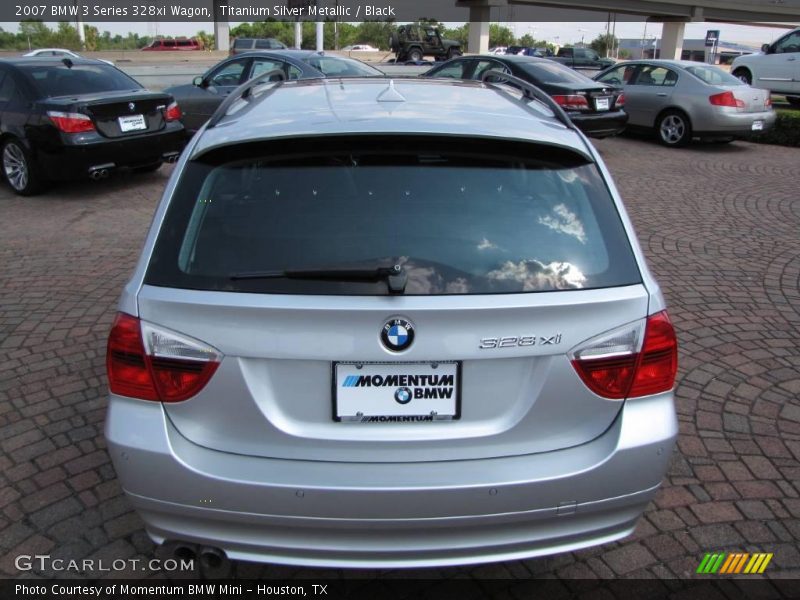 Titanium Silver Metallic / Black 2007 BMW 3 Series 328xi Wagon