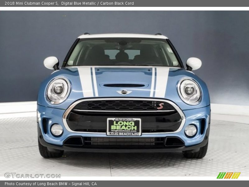 Digital Blue Metallic / Carbon Black Cord 2018 Mini Clubman Cooper S