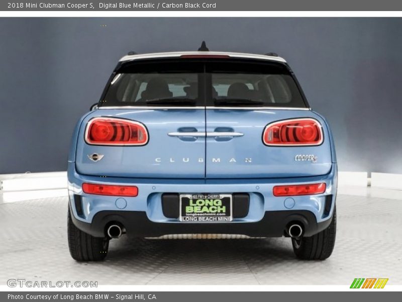 Digital Blue Metallic / Carbon Black Cord 2018 Mini Clubman Cooper S