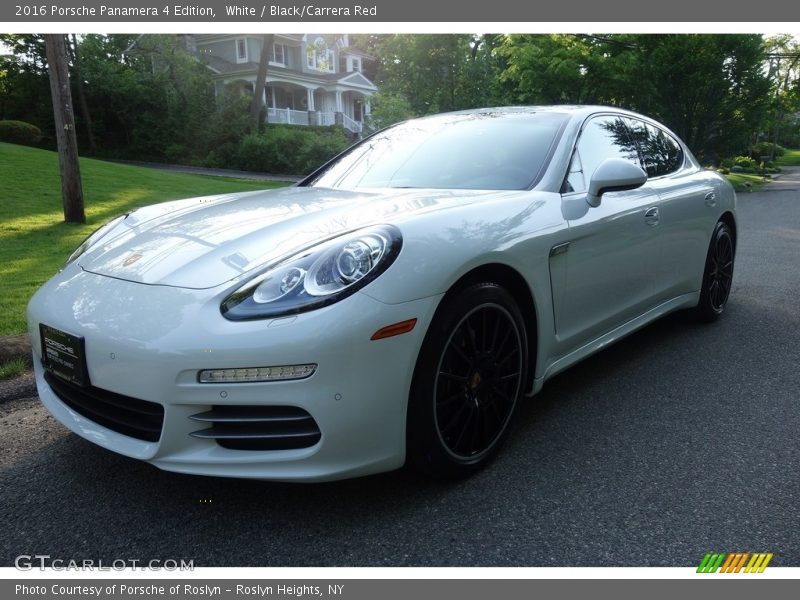 White / Black/Carrera Red 2016 Porsche Panamera 4 Edition