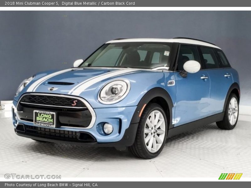 Digital Blue Metallic / Carbon Black Cord 2018 Mini Clubman Cooper S