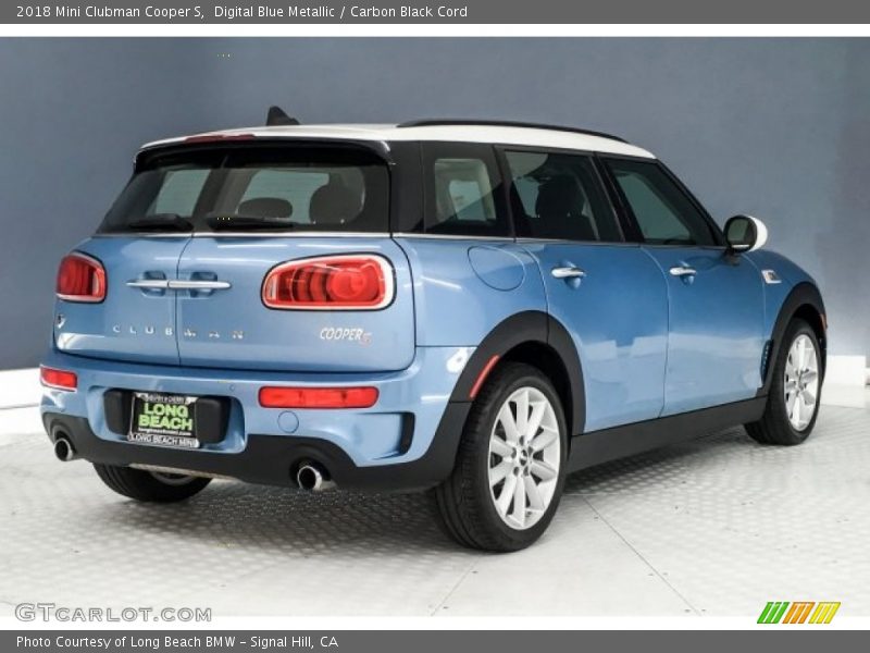 Digital Blue Metallic / Carbon Black Cord 2018 Mini Clubman Cooper S