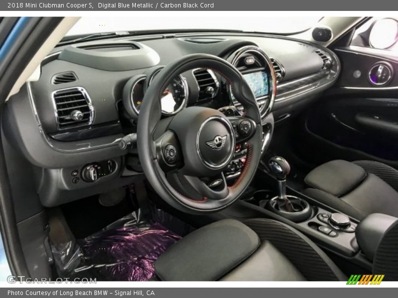 Digital Blue Metallic / Carbon Black Cord 2018 Mini Clubman Cooper S