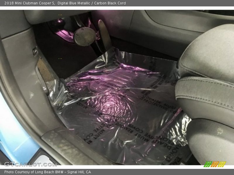 Digital Blue Metallic / Carbon Black Cord 2018 Mini Clubman Cooper S