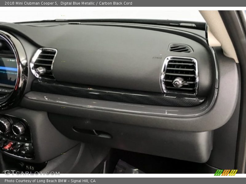 Digital Blue Metallic / Carbon Black Cord 2018 Mini Clubman Cooper S