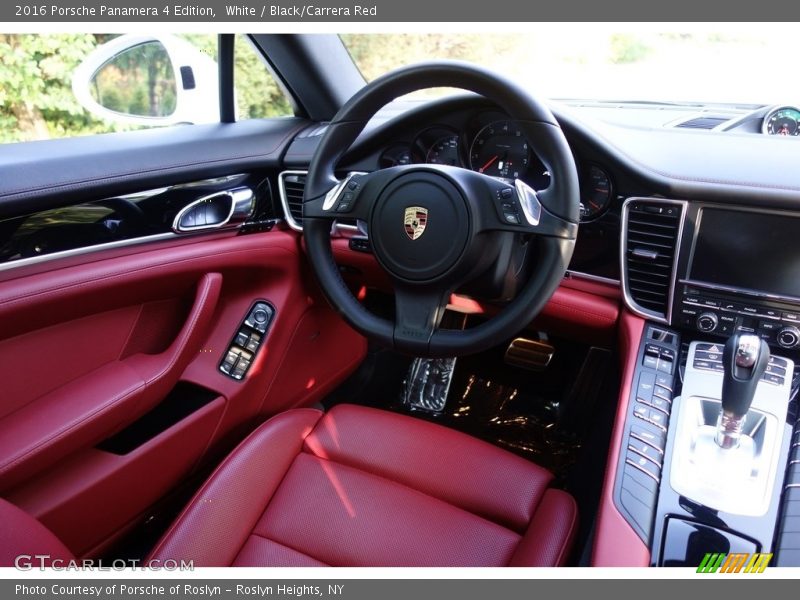 White / Black/Carrera Red 2016 Porsche Panamera 4 Edition