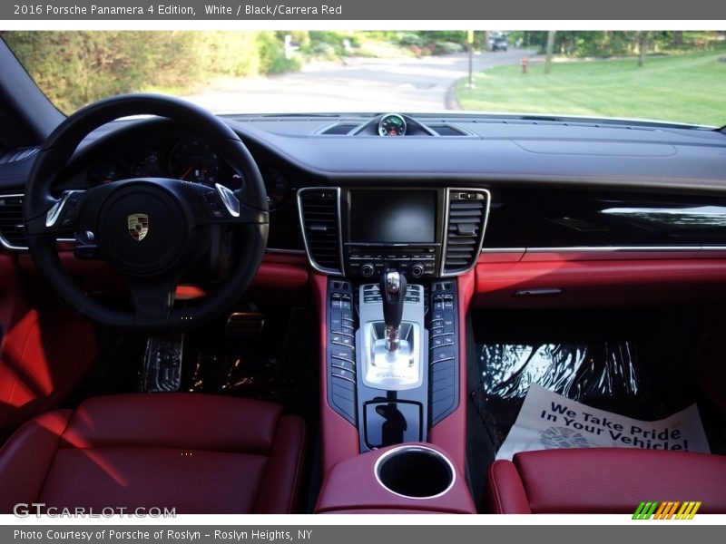 White / Black/Carrera Red 2016 Porsche Panamera 4 Edition