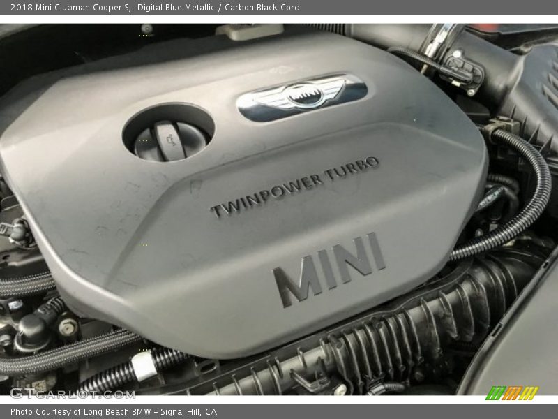 Digital Blue Metallic / Carbon Black Cord 2018 Mini Clubman Cooper S