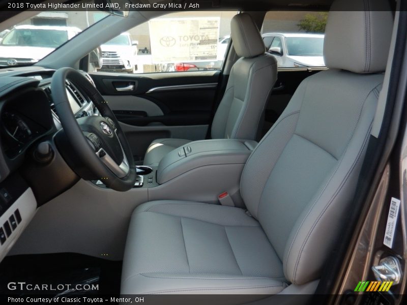 Predawn Gray Mica / Ash 2018 Toyota Highlander Limited AWD