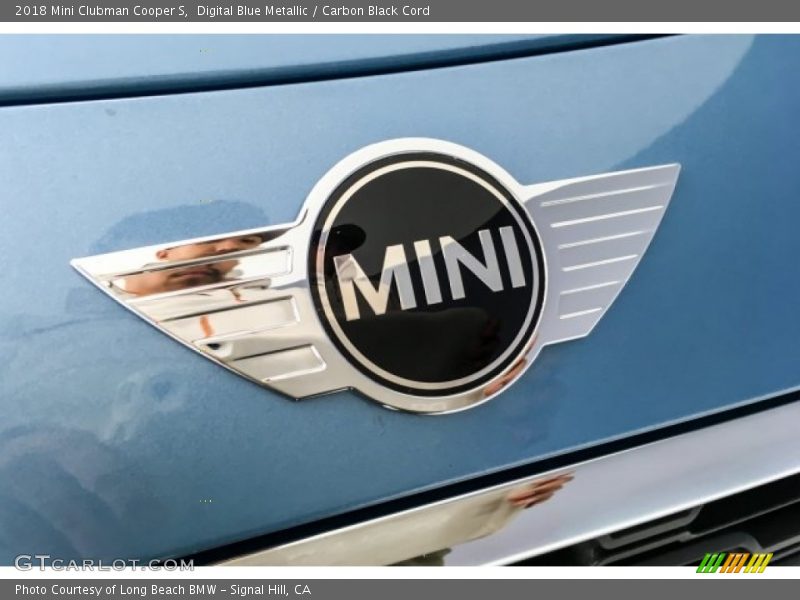 Digital Blue Metallic / Carbon Black Cord 2018 Mini Clubman Cooper S