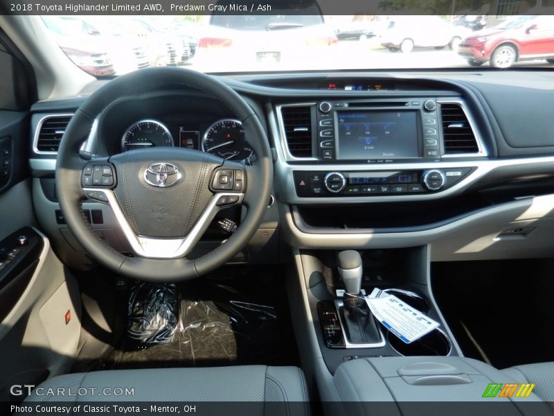 Predawn Gray Mica / Ash 2018 Toyota Highlander Limited AWD