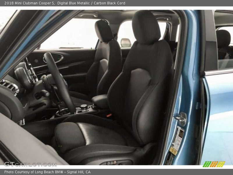 Digital Blue Metallic / Carbon Black Cord 2018 Mini Clubman Cooper S