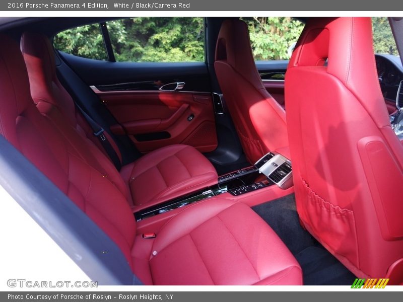 White / Black/Carrera Red 2016 Porsche Panamera 4 Edition