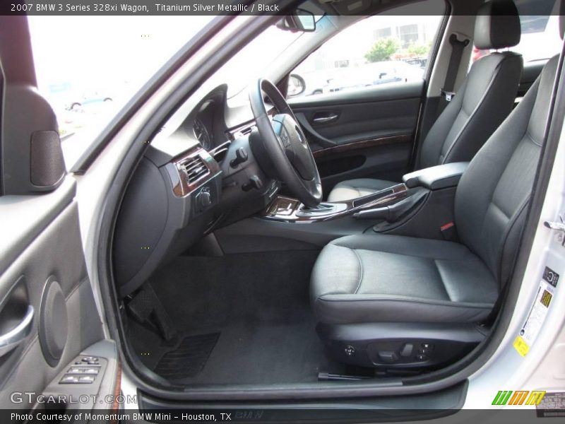 Titanium Silver Metallic / Black 2007 BMW 3 Series 328xi Wagon