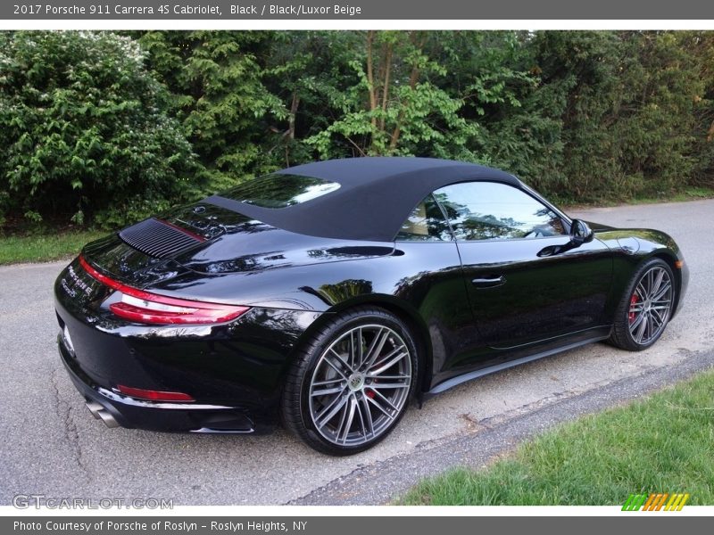 Black / Black/Luxor Beige 2017 Porsche 911 Carrera 4S Cabriolet
