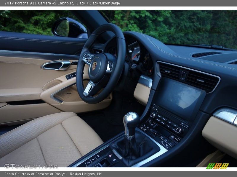 Black / Black/Luxor Beige 2017 Porsche 911 Carrera 4S Cabriolet