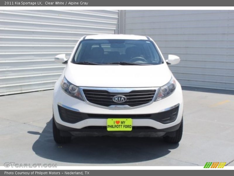 Clear White / Alpine Gray 2011 Kia Sportage LX