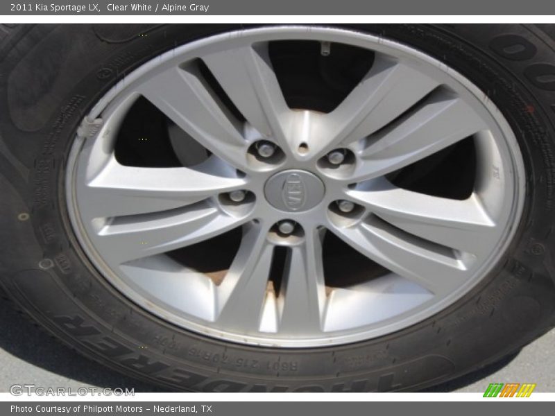 Clear White / Alpine Gray 2011 Kia Sportage LX
