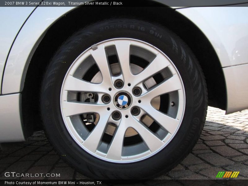 Titanium Silver Metallic / Black 2007 BMW 3 Series 328xi Wagon