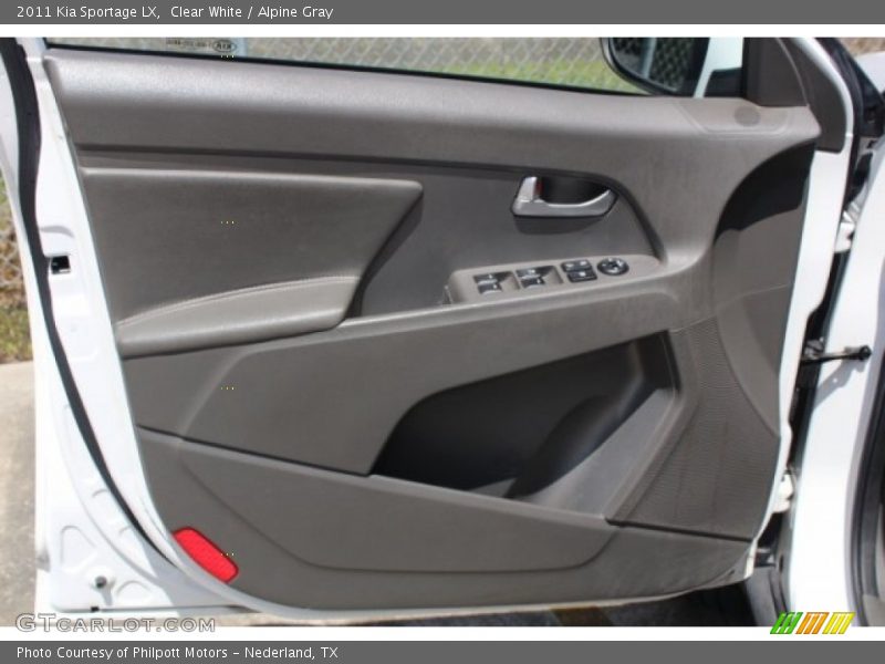 Clear White / Alpine Gray 2011 Kia Sportage LX