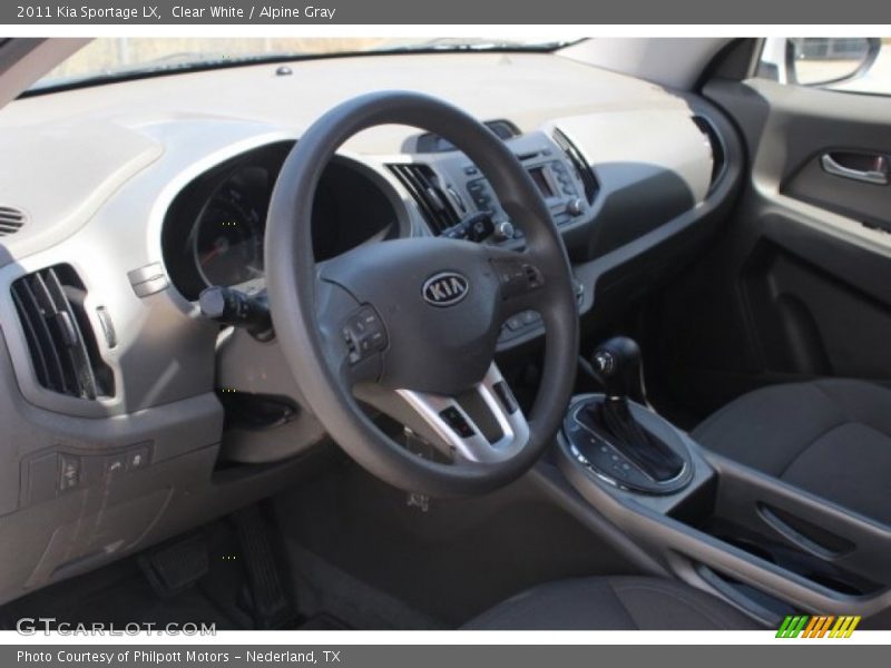 Clear White / Alpine Gray 2011 Kia Sportage LX