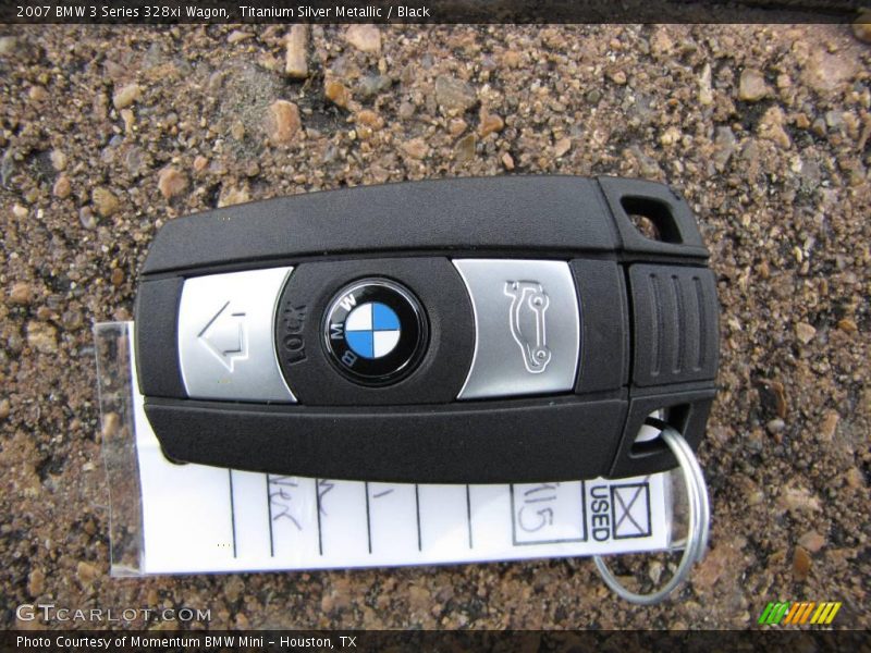Titanium Silver Metallic / Black 2007 BMW 3 Series 328xi Wagon