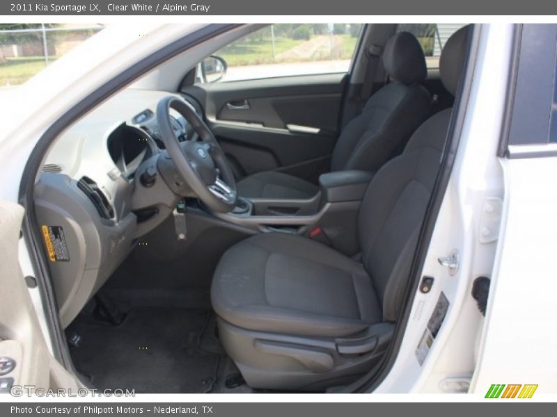 Clear White / Alpine Gray 2011 Kia Sportage LX