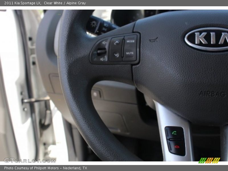 Clear White / Alpine Gray 2011 Kia Sportage LX