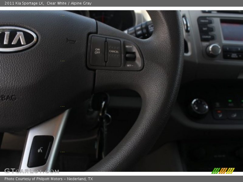 Clear White / Alpine Gray 2011 Kia Sportage LX