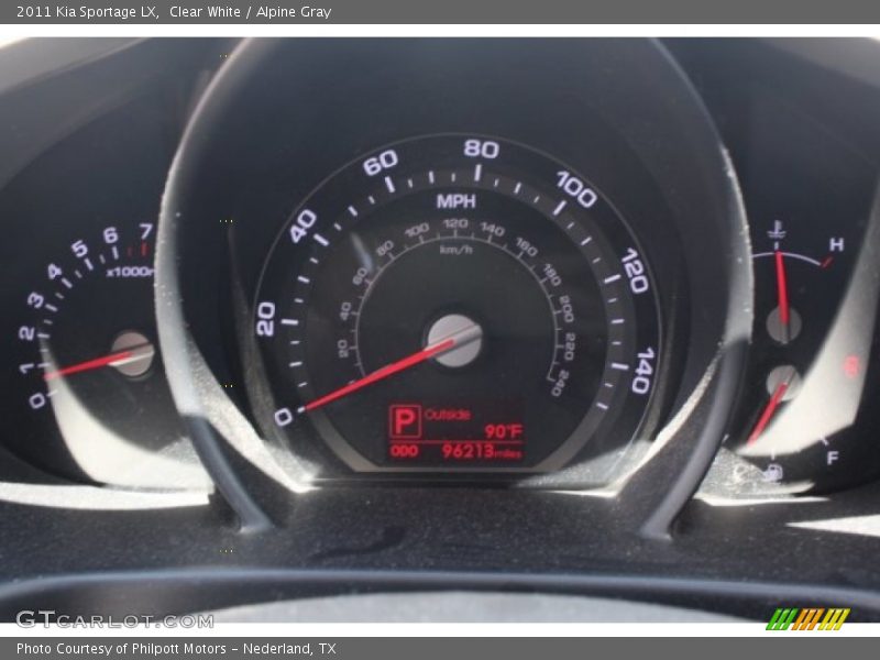 Clear White / Alpine Gray 2011 Kia Sportage LX