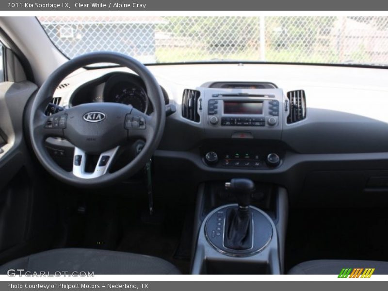 Clear White / Alpine Gray 2011 Kia Sportage LX
