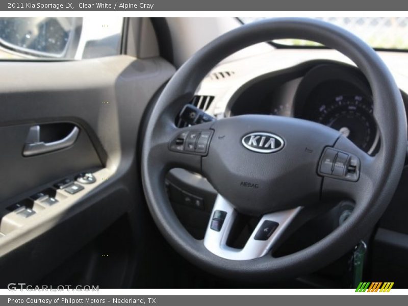Clear White / Alpine Gray 2011 Kia Sportage LX