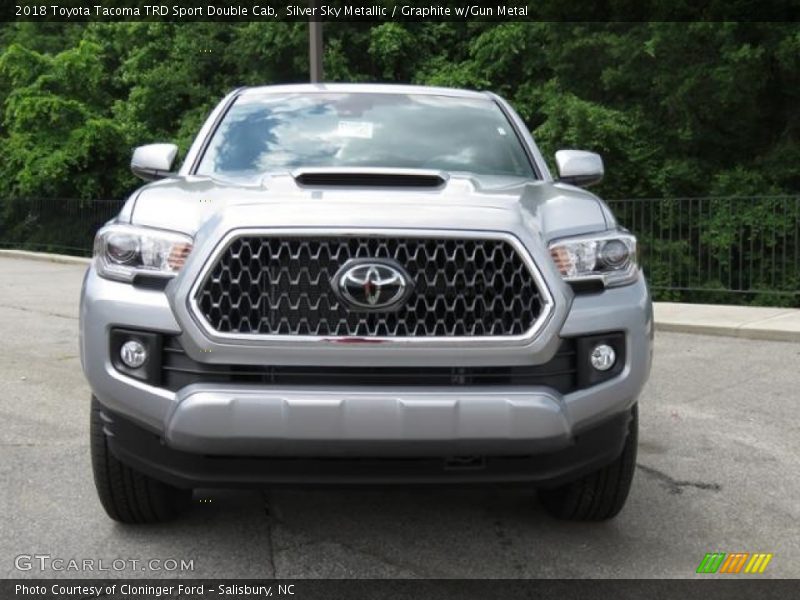 Silver Sky Metallic / Graphite w/Gun Metal 2018 Toyota Tacoma TRD Sport Double Cab