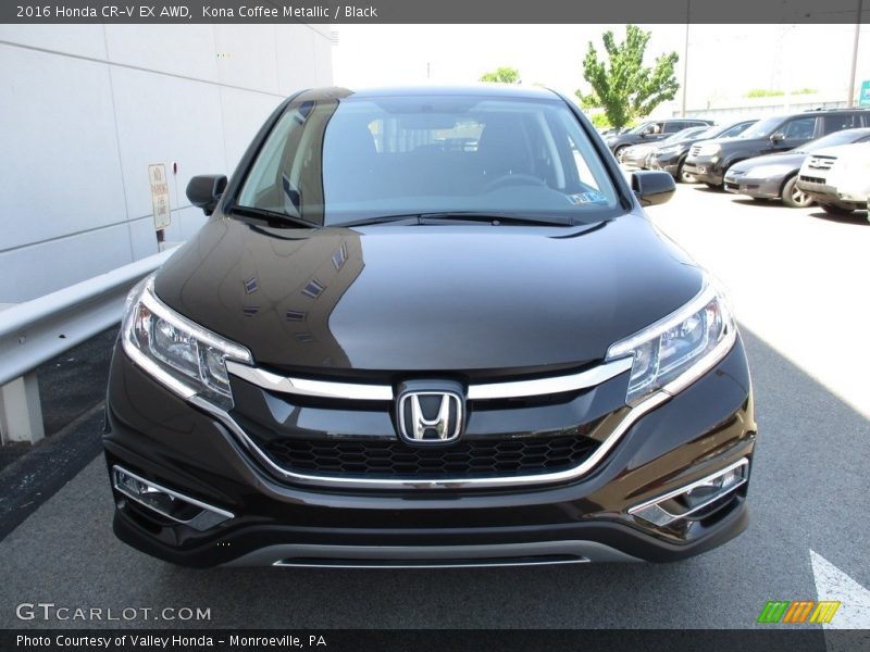 Kona Coffee Metallic / Black 2016 Honda CR-V EX AWD