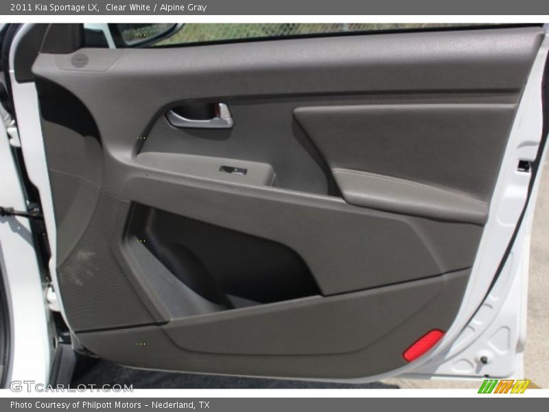 Clear White / Alpine Gray 2011 Kia Sportage LX