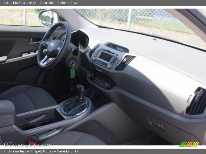 Clear White / Alpine Gray 2011 Kia Sportage LX