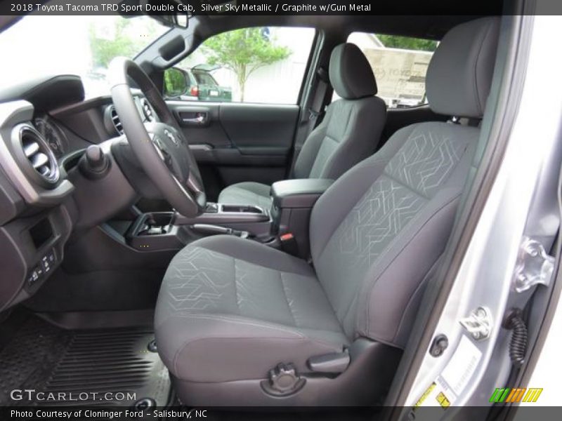 Silver Sky Metallic / Graphite w/Gun Metal 2018 Toyota Tacoma TRD Sport Double Cab