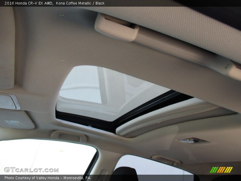 Kona Coffee Metallic / Black 2016 Honda CR-V EX AWD