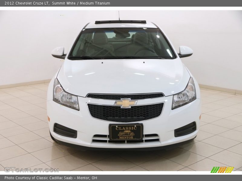 Summit White / Medium Titanium 2012 Chevrolet Cruze LT