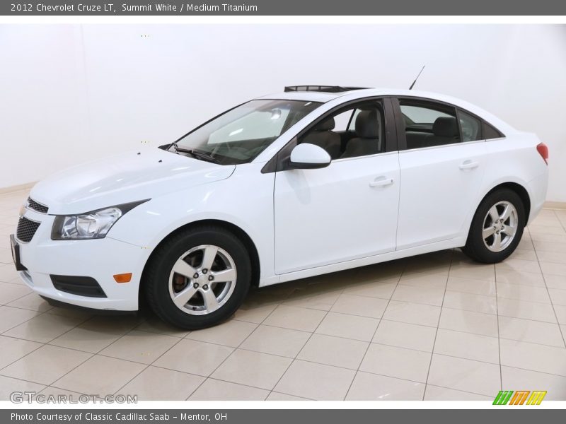 Summit White / Medium Titanium 2012 Chevrolet Cruze LT