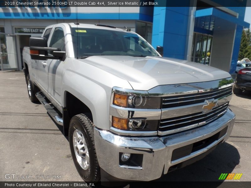 Silver Ice Metallic / Jet Black 2018 Chevrolet Silverado 2500HD LT Double Cab 4x4