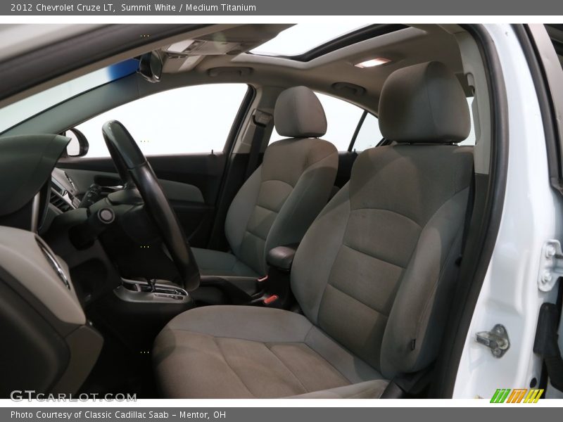 Summit White / Medium Titanium 2012 Chevrolet Cruze LT