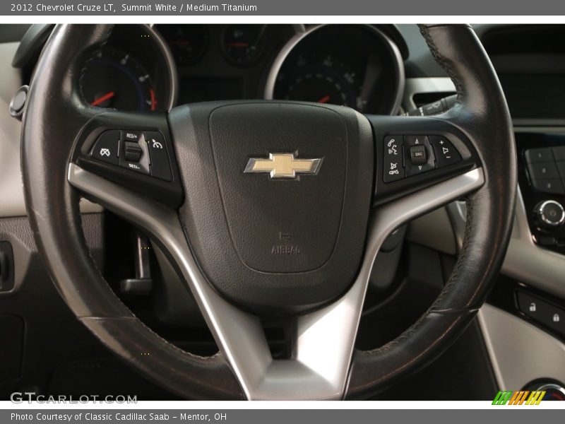 Summit White / Medium Titanium 2012 Chevrolet Cruze LT