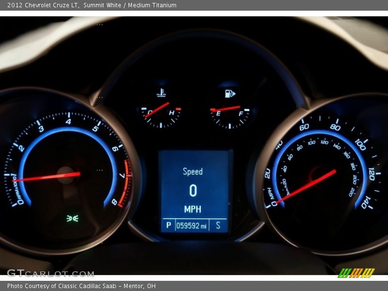 Summit White / Medium Titanium 2012 Chevrolet Cruze LT