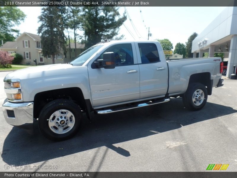 Silver Ice Metallic / Jet Black 2018 Chevrolet Silverado 2500HD LT Double Cab 4x4