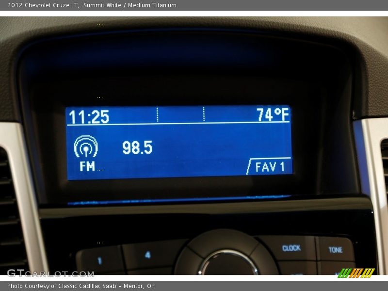Summit White / Medium Titanium 2012 Chevrolet Cruze LT