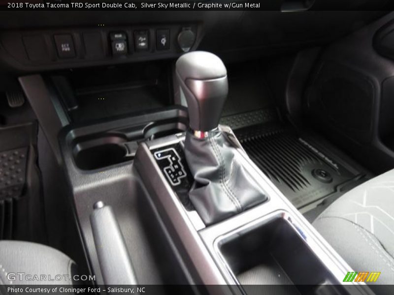 Silver Sky Metallic / Graphite w/Gun Metal 2018 Toyota Tacoma TRD Sport Double Cab