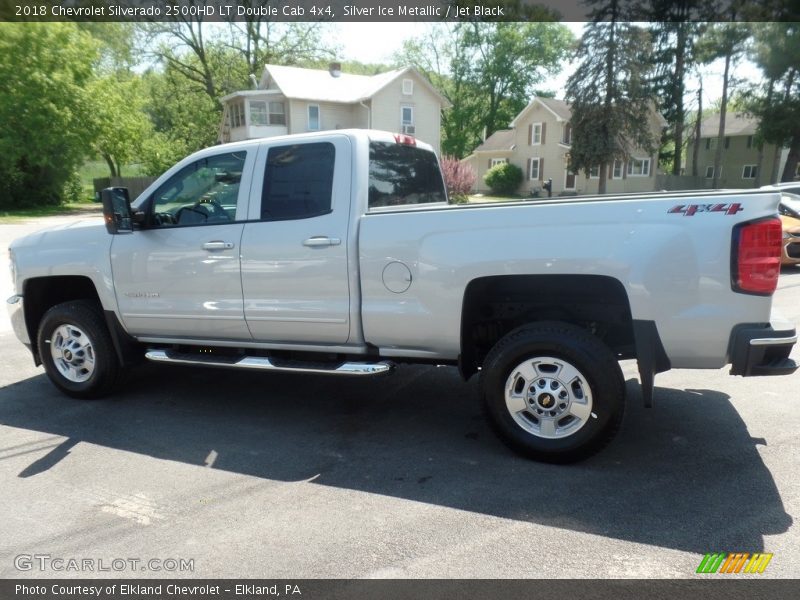 Silver Ice Metallic / Jet Black 2018 Chevrolet Silverado 2500HD LT Double Cab 4x4