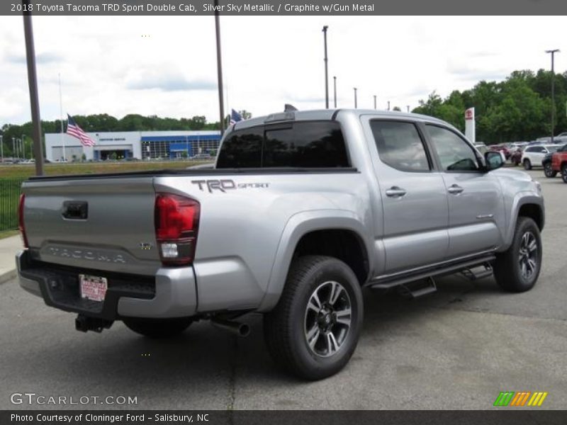 Silver Sky Metallic / Graphite w/Gun Metal 2018 Toyota Tacoma TRD Sport Double Cab